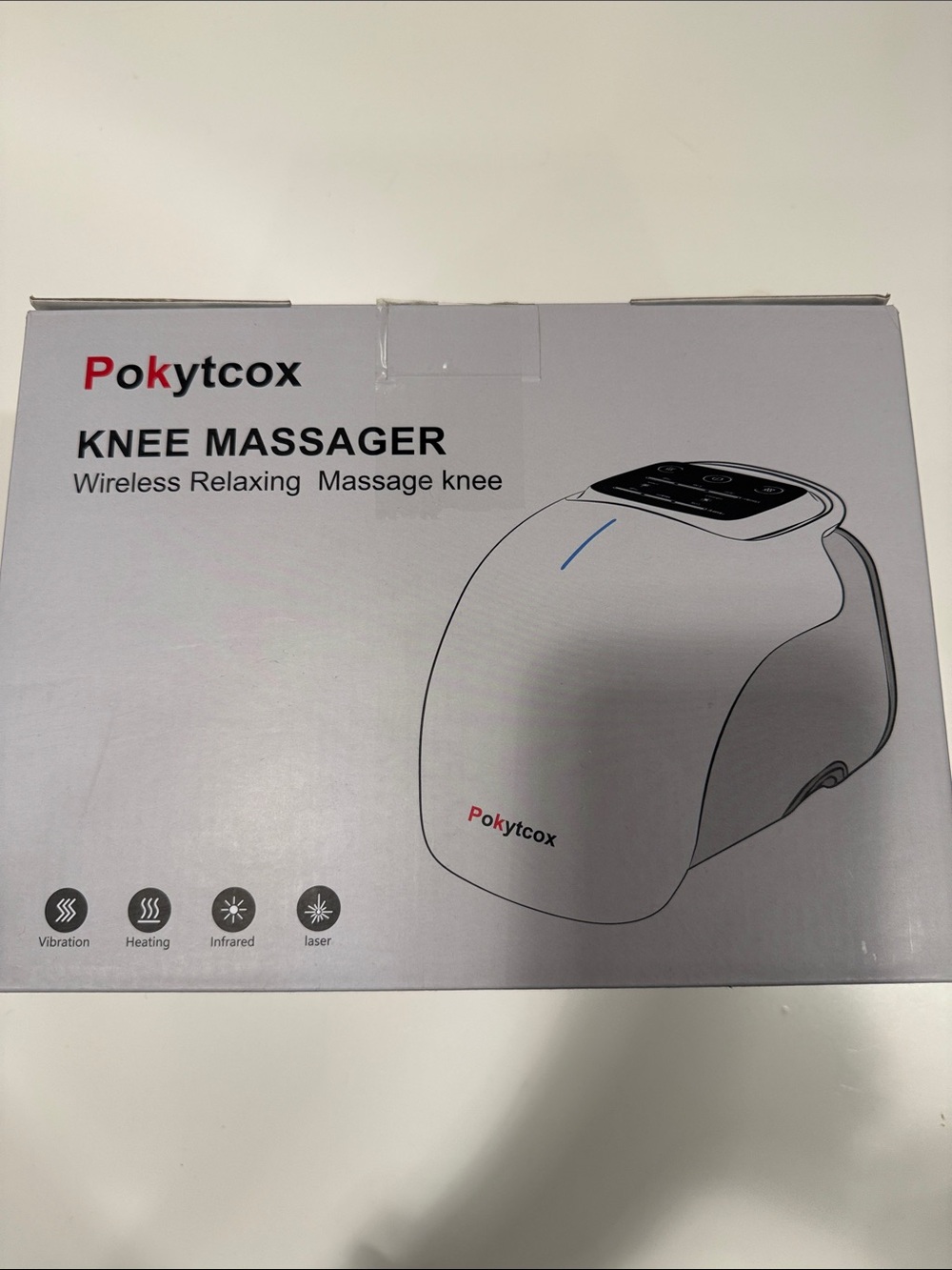 White Knee Massager - Wireless Relaxing Therapy